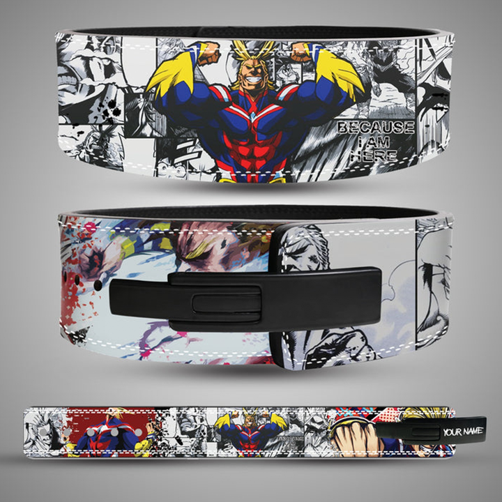 All Might Gym Lever Powerlifting Belt