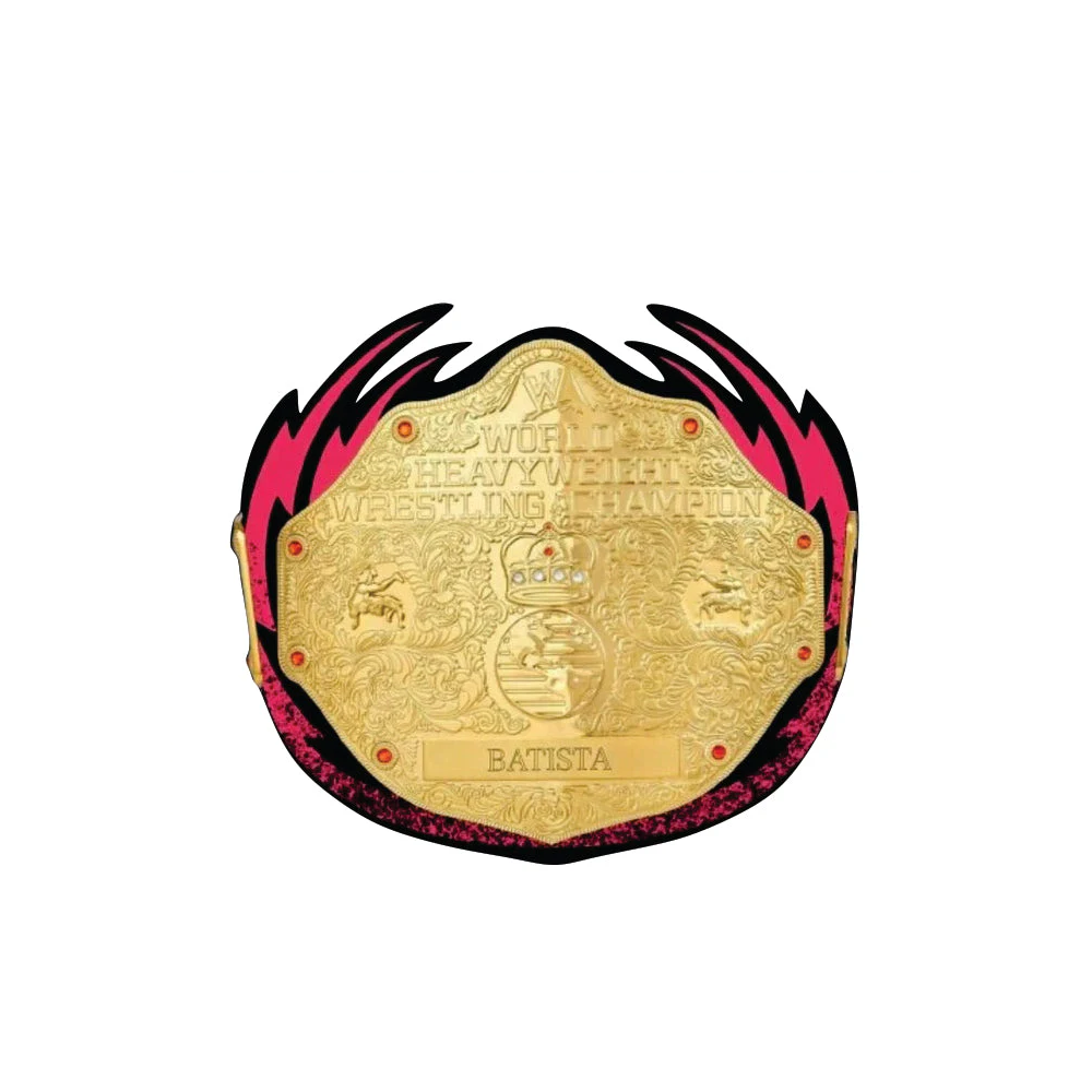 Custom Batista Big Gold World Heavyweight Championship Belt