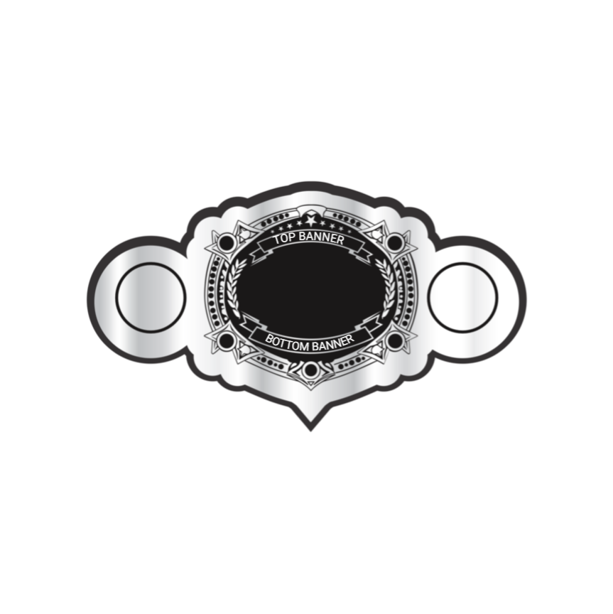 Shield Center Custom Championship Belt | Personalized 3-Plate Title