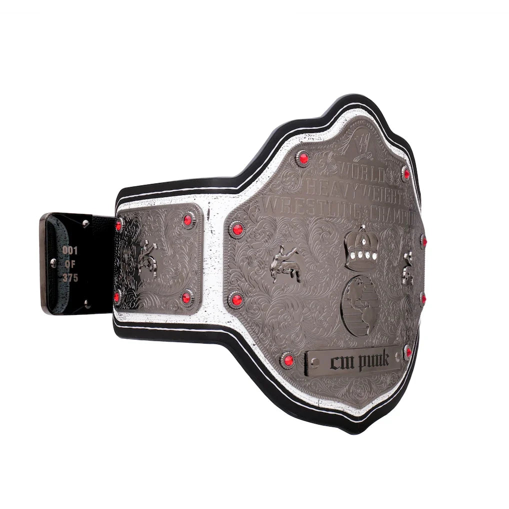 CM Punk Limited Edition WWE World Heavyweight Championship Signature Series Replica Title Belt