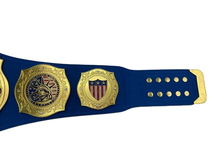 Fandu United States Championship Wrestling Belt 4 MM Zinc Adult Size Replica
