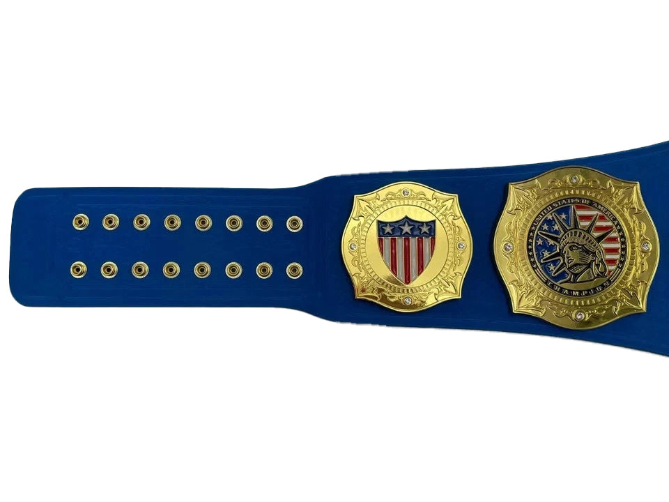 Fandu United States Championship Wrestling Belt 4 MM Zinc Adult Size Replica