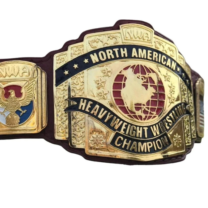 NWA NORTH AMERICAN Heavyweight Wrestling Champion 4MM Replica Title Belt