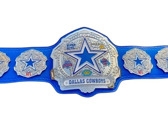 Dallas Cowboys Super Bowl Championship Wrestling Belt Adult Size Replica4mm Zinc