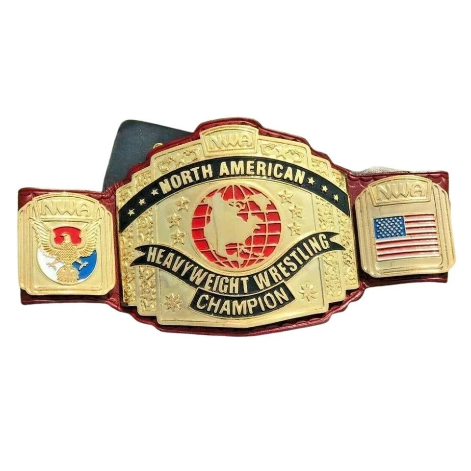 NWA NORTH AMERICAN Heavyweight Wrestling Champion 4MM Replica Title Belt