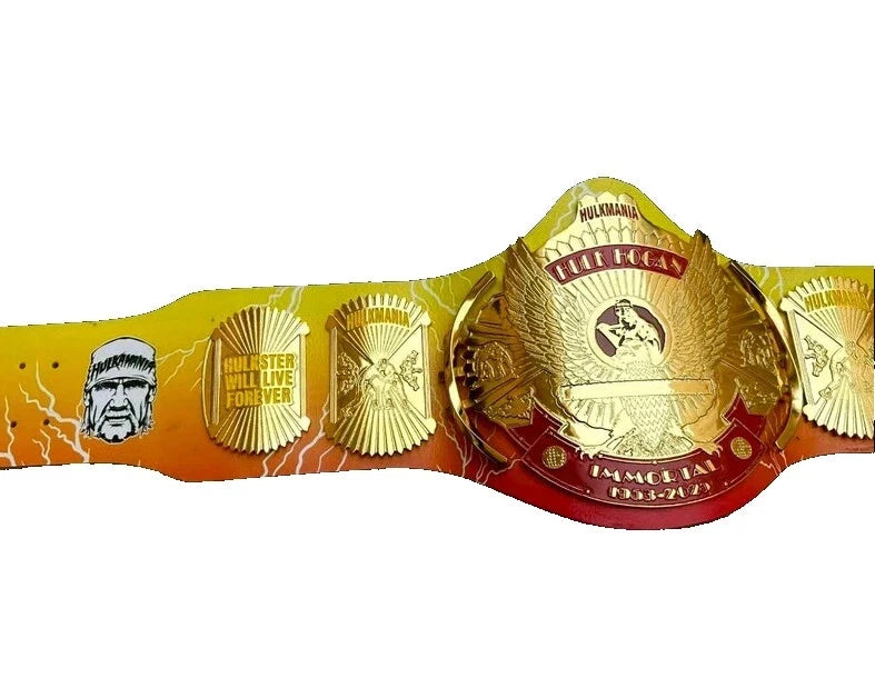 Hulk Hogan Signature Series Championship Wrestling Belt 2MM Adult Size Replica