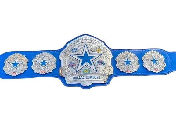 Dallas Cowboys Super Bowl Championship Wrestling Belt Adult Size Replica4mm Zinc