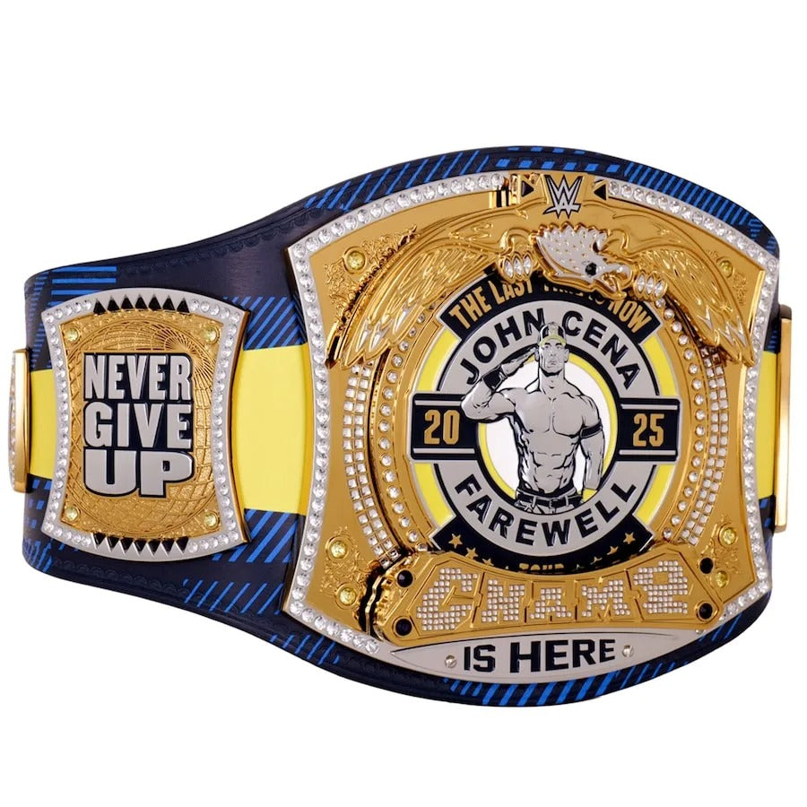 John Cena Farewell Tour 2025 Glasgow Spinner Championship Replica Title Belt Championship Belts Online