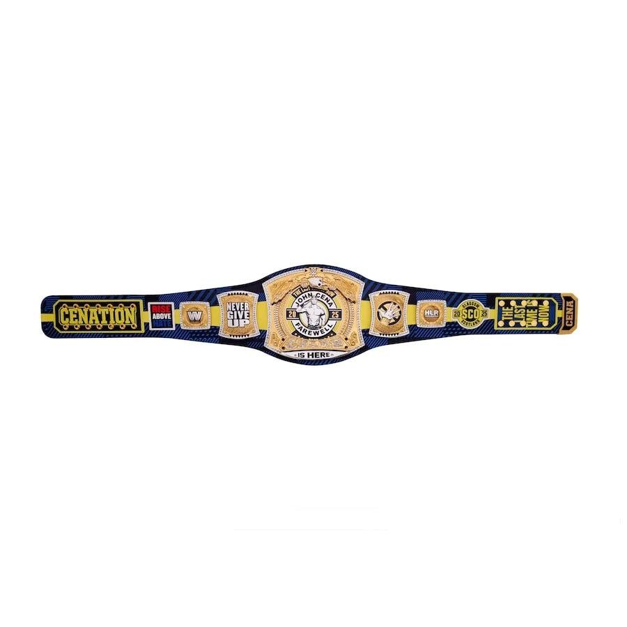 John Cena Farewell Tour 2025 Glasgow Spinner Championship Replica Title Belt Championship Belts Online