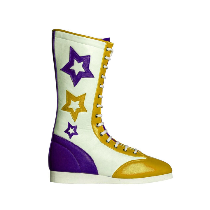 Genuine Leather Pro Wrestling Boots for Men  Women  High Top Lace Up Fight Gear