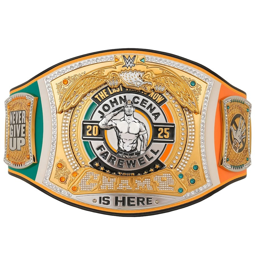 WWE John Cena Farewell 2025 Dublin Spinner Championship Replica Title Belt Championship Belts Online