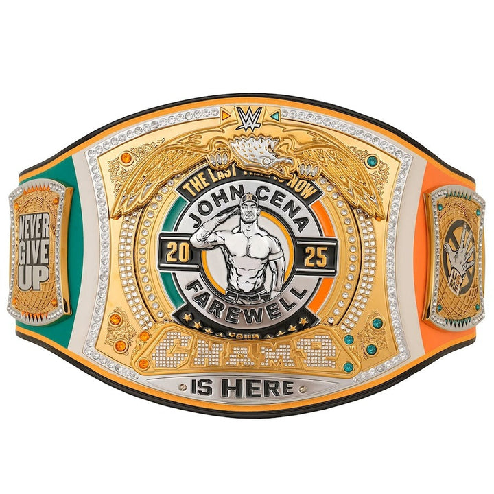 WWE John Cena Farewell 2025 Dublin Spinner Championship Replica Title Belt Championship Belts Online