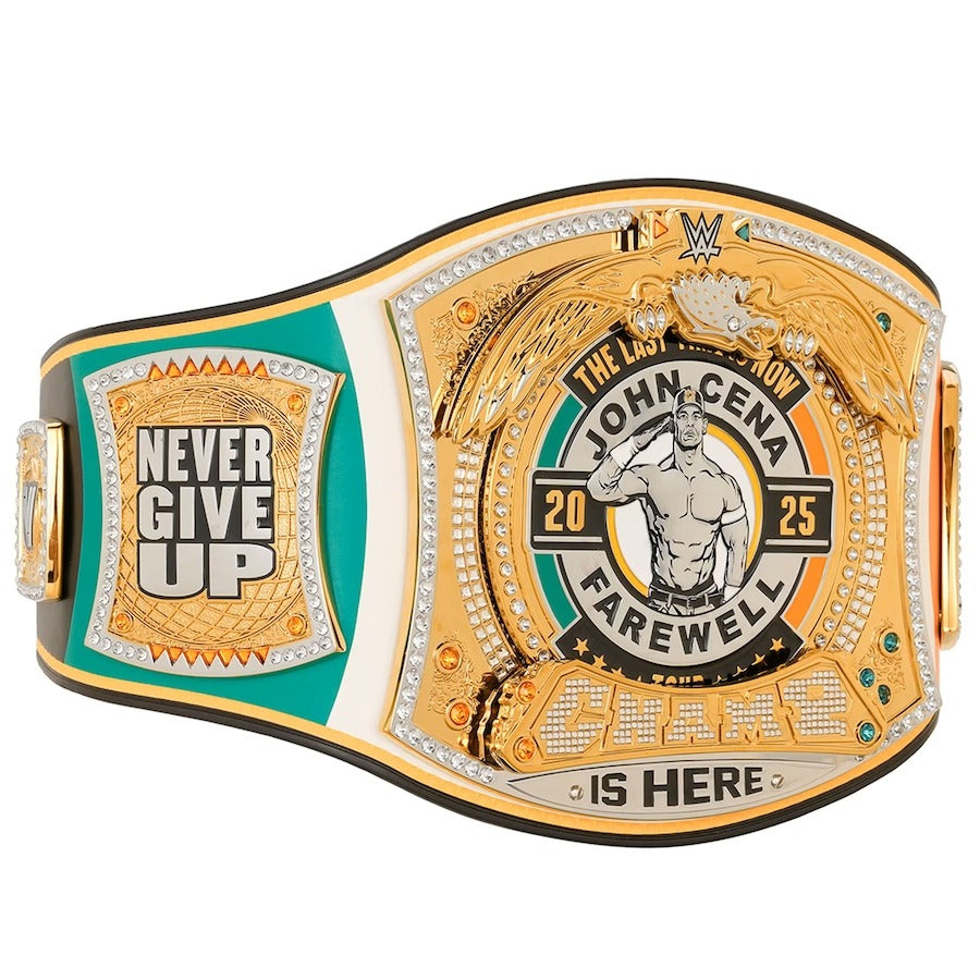 WWE John Cena Farewell 2025 Dublin Spinner Championship Replica Title Belt Championship Belts Online