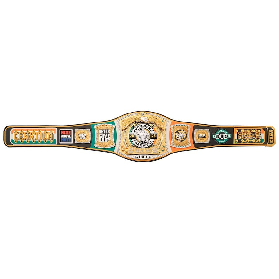 WWE John Cena Farewell 2025 Dublin Spinner Championship Replica Title Belt Championship Belts Online